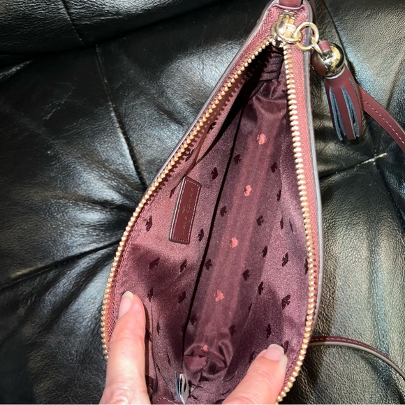 Kate Spade Ivy Street Amy Crossbody Color Cherrywood 5.5"h x 9.5"w - Picture 5 of 7